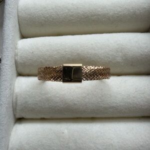 14K Gold Mesh Braided Size 10 Ring